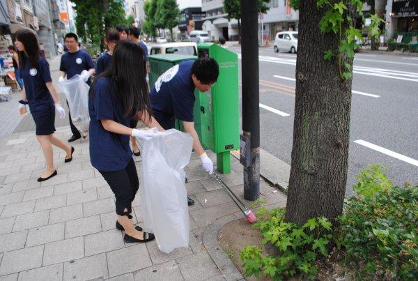 天神祭 清掃ボランティア活動に参加します