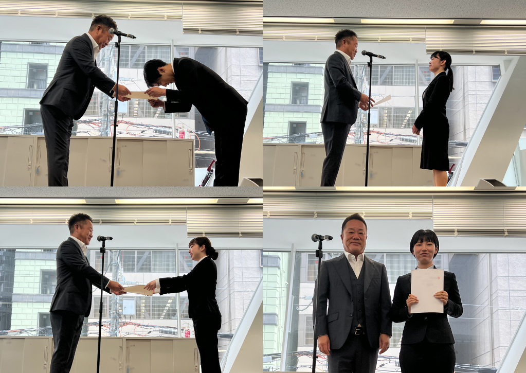 2024年度新入社員配属式を執り行いました。